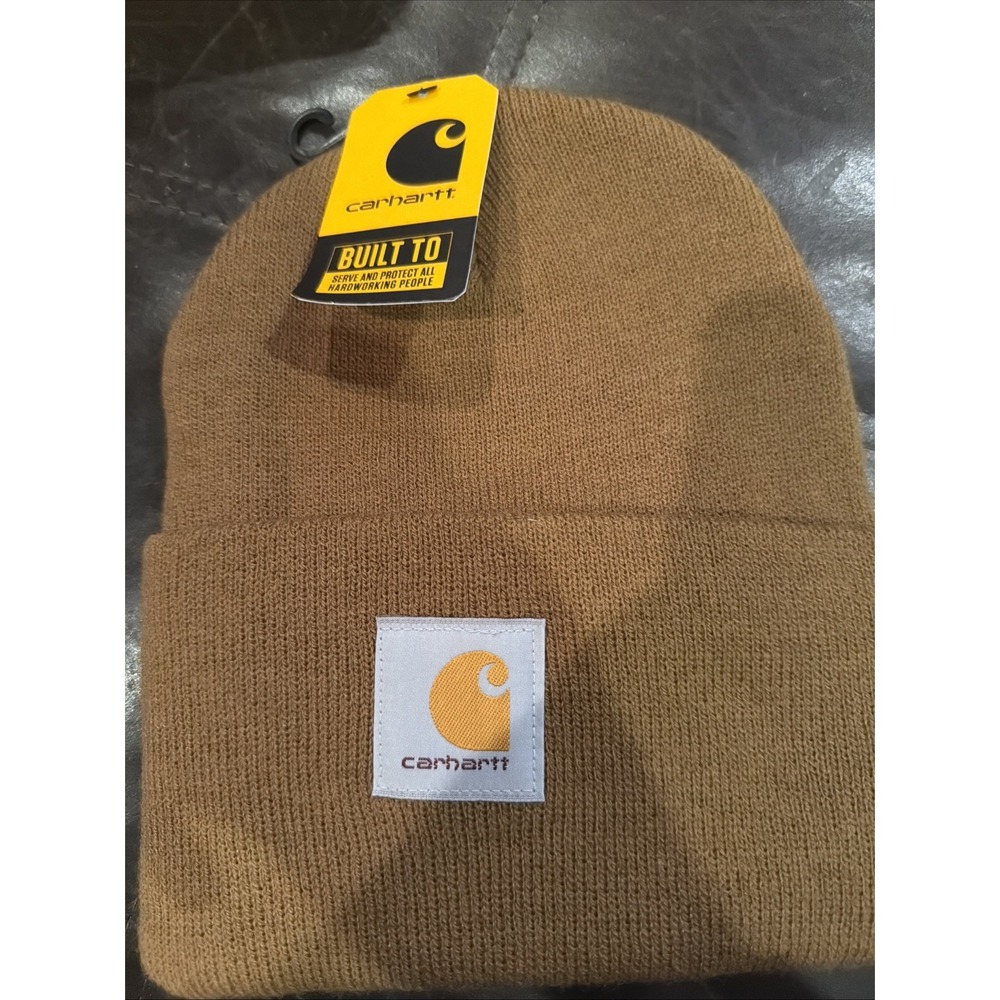 NWT Carhartt A18 Acrylic Watch Hat Beanie Carhartt Brown OS